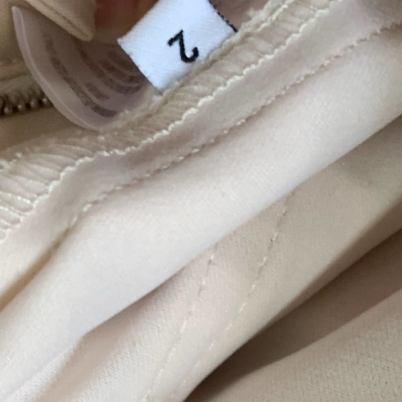 Proenza Schouler Cream Wool Blend Wide Leg Pleated Pants Size 2 - Picture 12 of 12